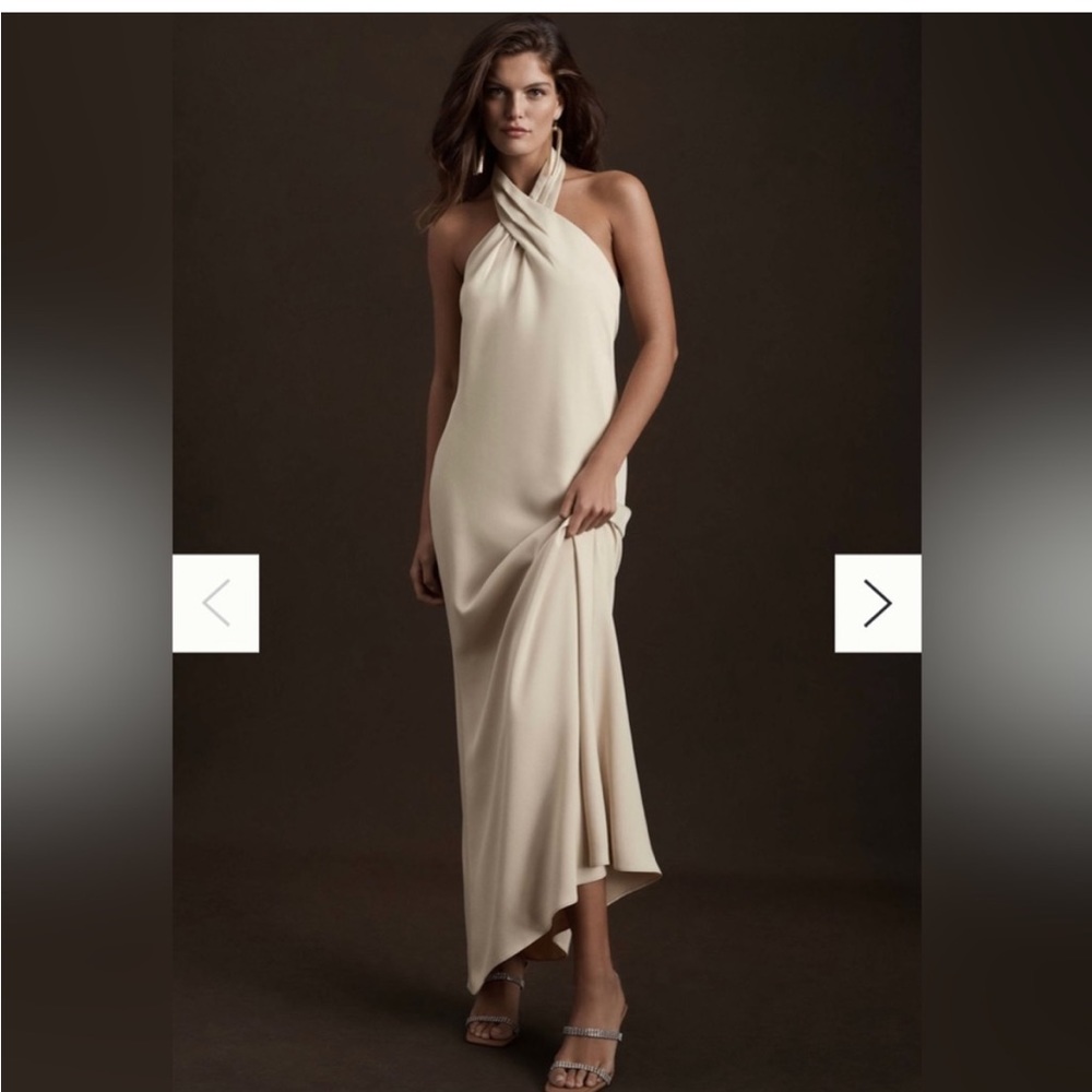 BHLDN Ruby Satin Charmeuse Dress